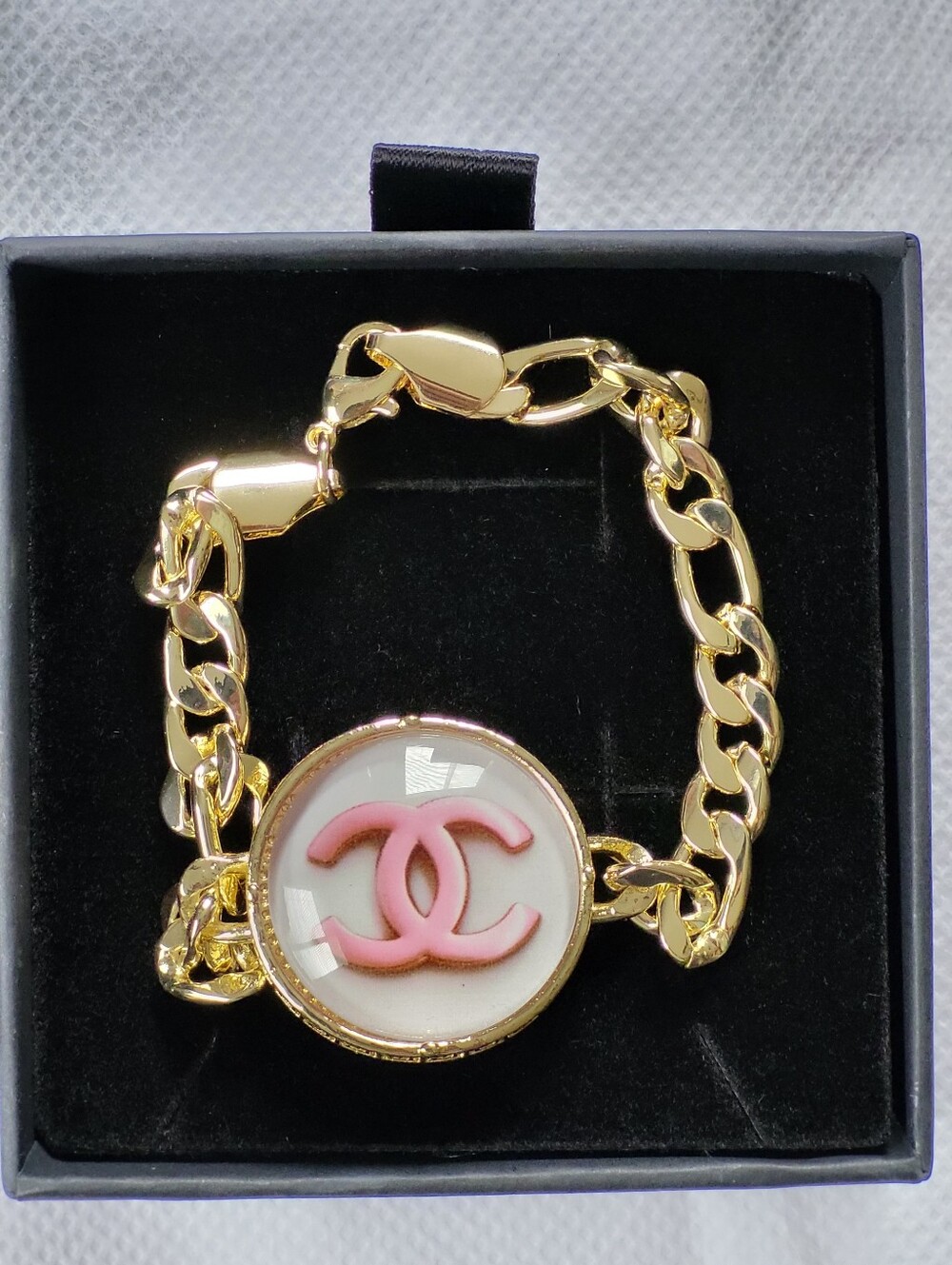 C Laminated Gold Bracelet - Picture 2 of 5